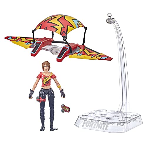 Hasbro Fortnite Victory Royale Series TNTina with Glider, 15 cm Collectable Action Figure with Accessories, from 8 Years, Multi
