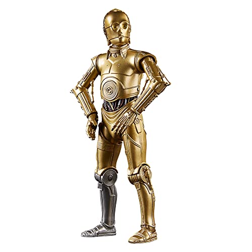 Star Wars Hasbro The Black Series Archive C-3PO Toy 6-Inch-Scale A New Hope Action Figure, Toys Kids Ages 4 and Up Multicolor, One Size, F4369