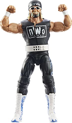 WWE Elite Action Figure WrestleMania “Hollywood” Hulk Hogan with Accessory and “Mean” Gene Okerlund Build-A-Figure Parts, HKP12