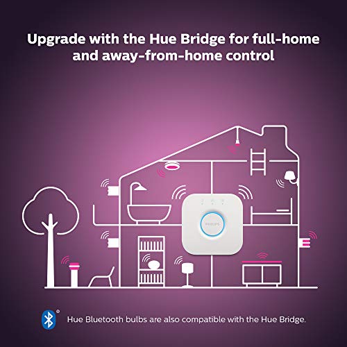 Philips Hue Centura LED Smart Light [Silver - Round] with Bluetooth, Works with Alexa, Google Assistant and Apple Homekit. For Livingroom and Bedroom