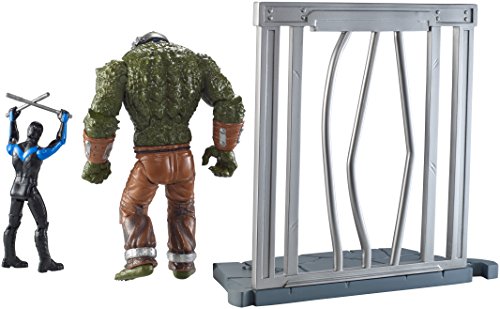 Mattel DC Comics Multiverse 4" Arkham City Nightwing and Killer Croc Figure (2-Pack)