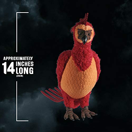 The Noble Collection Harry Potter Fawkes Collector's Plush - Officially Licensed 14in (35cm) Red & Gold Phoenix Plush Toy Dolls Gifts