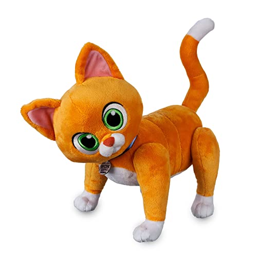 Disney Store Official Sox Medium Soft Toy, Buzz Lightyear Robot Cat, 35cm/14”, Plush Toy Features Embroidered Details, Soft-Feel Fabric, Moveable Legs, Collar with Name Tag, Suitable for All Ages