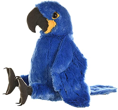 Wild Republic Hyacinth Macaw Plush Soft Toy, Cuddlekins Cuddly Toys, Gifts for Kids 30 cm