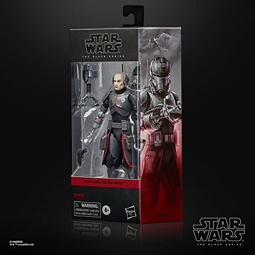 Star Wars Hasbro The Black Series Echo Toy Scale The Bad Batch Collectible Action Figure, Kids Ages 4 and Up, Multicolor, One Size, 6-Inch