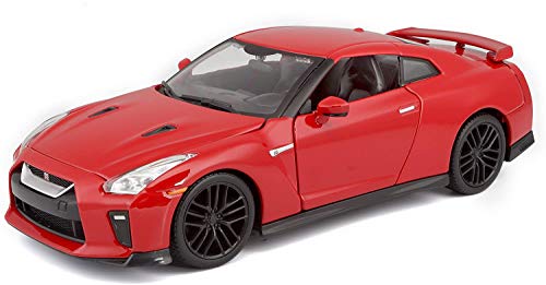 Bburago B18-21082 Nissan GT-R 2017" Diecast Model Kit, 1:24 Scale, Assorted Colors