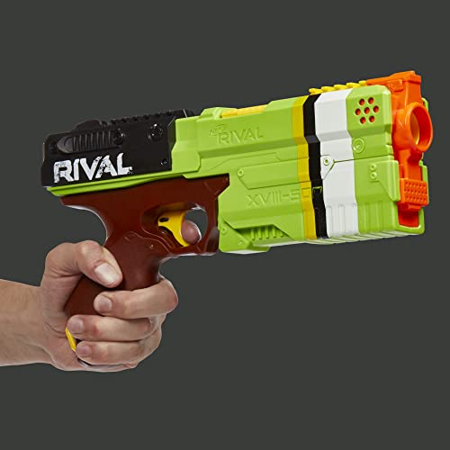 Nerf Rival Kronos XVIII-500 Blaster, Breech-Load, 5 Rival Rounds, Spring Action, 90 FPS Velocity, Green Color Design (F4731)