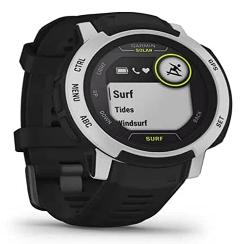 Garmin Instinct 2 SOLAR SURF, Rugged Surf Smartwatch with Tide Data, Dedicated Surfing Activity Features and Solar Charging, Bells Beach