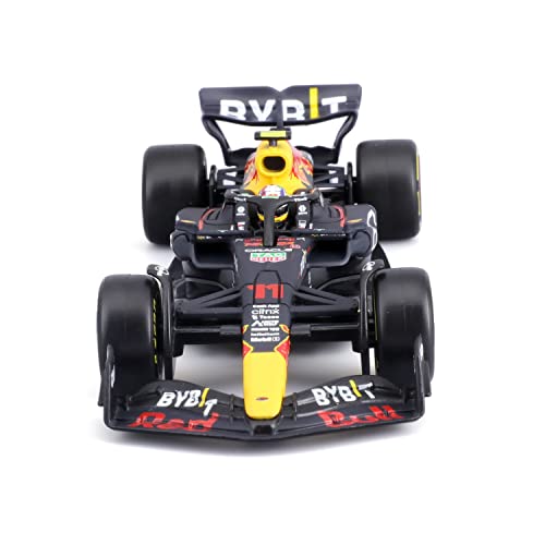 Bburago F1 Red Bull RB18 (2022) 1 43 scale model car, 11 Sergio Perez, with driver, hard case (18-38062P), assorted colors