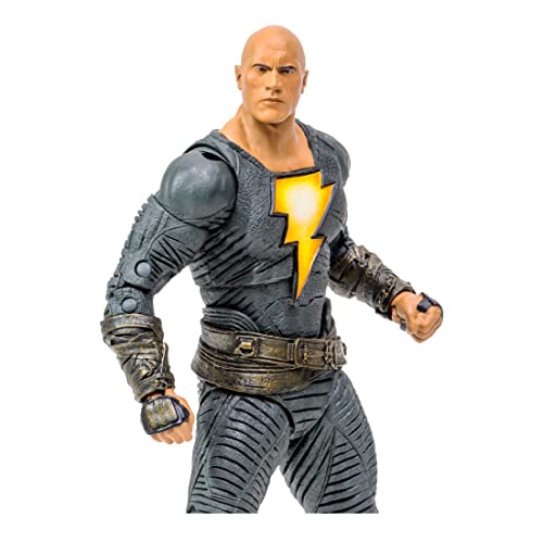 McFarlane Toys, 7-Inch DC Black Adam (Hero Costume) Action Figure with 22 Moving Parts, Collectible DC Black Adam Movie Figure with Stand Base Unique Collectible Character Card – Ages 12+