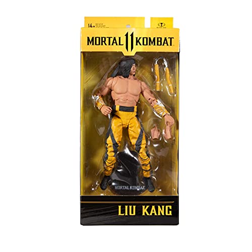 McFarlane Toys, 7-inch Lui Kang (Fighting Abbot) Mortal Kombat 11 Figure with 22 Moving Parts, Collectible Mortal Kombat Figure with collectors stand base – Ages 14+