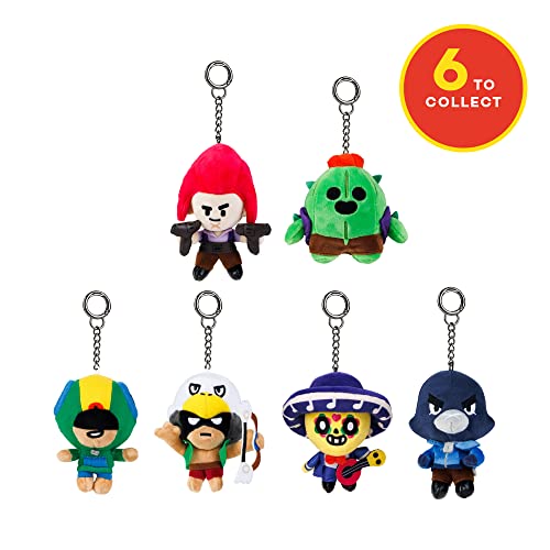 Brawl Stars BO Action Clip On Plush Soft Toy |13CM Tall Collectibles Toys | Key Ring | Keychain Plushies | P.M.I. Officially Licensed Toys | Gift for Video Gamer