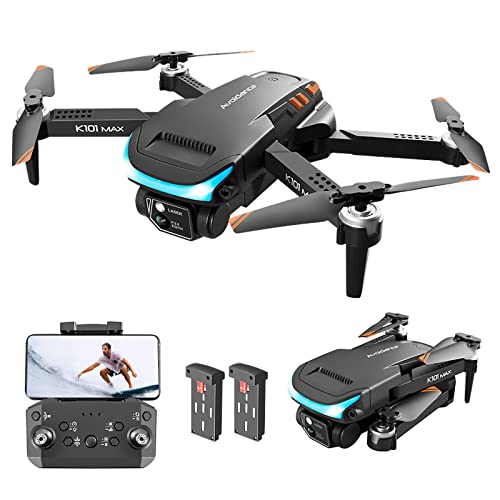 Drone with Camera for Adults 1080P HD FPV Camera, Drone for Beginners with Altitude Hold, One Key Landing, Obstacle Avoidance, Speed Adjustment, Headless Mode, 3D Flips, 2 Modular Batteries