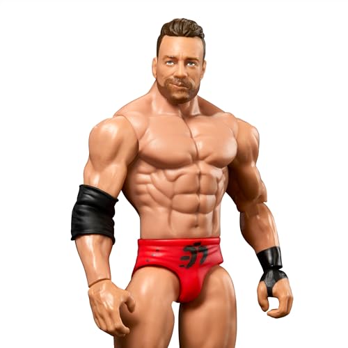 WWE Action Figure, 6-inch Collectible LA Knight with 10 Articulation Points & Life-Like Look, HTW17