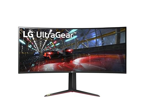 LG UltraGear Monitor 38GN950P - 37.5 inch, 21:9 Ratio, QHD+ Curved, 160Hz (O/C), 1ms (GtG), Nano IPS Display, HDR 600, G-Sync Compatible, AMD FreeSync Premium Pro