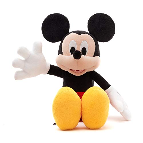 Disney Store Official Mickey Mouse Small Soft Plush Toy, 33cm/12”, Iconic Cuddly Toy Character with Classic Embroidered Features, Suitable for All Ages