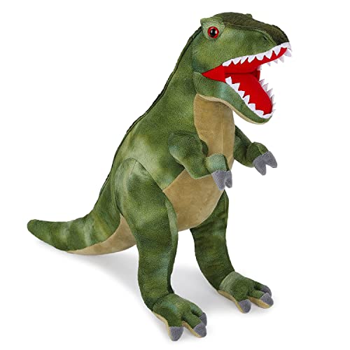 Tyrannosaurus Rex Plush Toy, Dinosaur Stuffed Animal Throw Plushie Pillow Doll, Soft Blue Fluffy Friend Hugging Cushion - Present for Every Age & Occasion