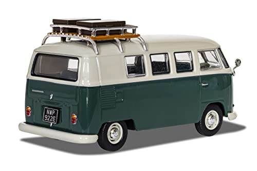 Corgi VA14500 Volkswagen Type 2 1500 SP Devon Caravette. Pearl White and Velvet Green Vanguard