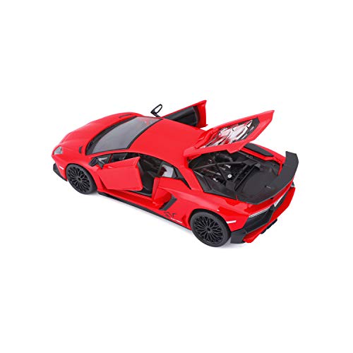 Bburago B18-21079 Jaguar 1:24 Lamborghini AVENDTADOR, Red