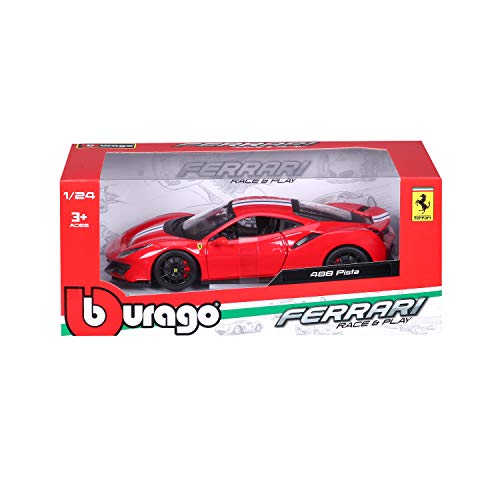 Bburago 1 24 - Ferrari 488 Pista R&P car - Assorted colors - 1 piece,Red