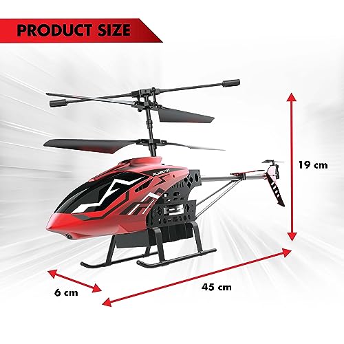 Silverlit 84754 Sky, Large RC, LED Lights for Night Mode Flying, 25m Distance, Re-Chargeable 3 Channel Helicopter, Multicolored