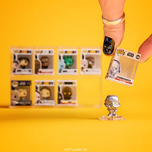 Funko Bitty POP! Star Wars - Princess Leia™, R2-D2™, C-3PO™ and A Surprise Mystery Mini Figure - 0.9 Inch (2.2 Cm) Collectable - Stackable Display Shelf Included - Gift Idea - Party Bags Stocking