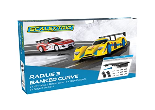 Scalextric C8297 Banked Curve Radius 3 45 degree 1:32 Scale Accessory