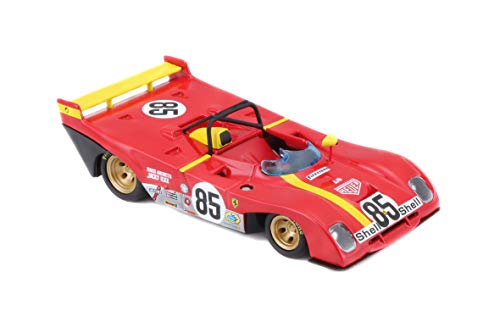 Bburago B18-36302 312P 1:43 Ferrari Racing 312 P 1972, Red