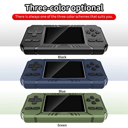 Lrtzizy Retro Portable Mini Handheld Game Console 8-Bit 3.0 Inch Color Screen LCD Game Player Built-in 500 Games-Green