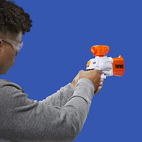 Nerf Fortnite SR Blaster â€“ 4-Dart Hammer Action â€“ Includes Removable Scope And 8 Official Nerf Elite Darts â€“ Youth, Teens, Adults E9391EU5