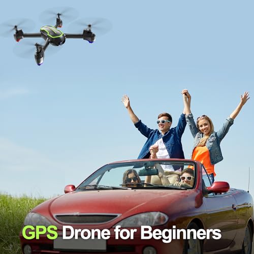 Loolinn | GPS Drone - GPS Automatic Return, GPS Follow Me Function, Full HD 1080P Camera, 32 minutes Flight Time, Two Batteries - FPV Drone with Camera HD 1080p for Adults and Beginners (Gifts Idea)