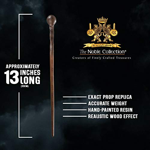 The Noble Collection - Professor Remus Lupin Character Wand - 12.9in (33cm) Harry Potter Wand With Name Tag - Harry Potter Film Set Movie Props Wands