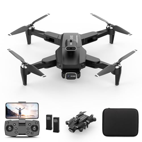 Foldable FPV Drone with 1080P WiFi Camera for Adults and Kids; Voice and Gesture Control RC Quadcopter with 2 Batteries for 40 Mins flight,Gesture Control, Selfie, Altitude Hold, Headless Mode