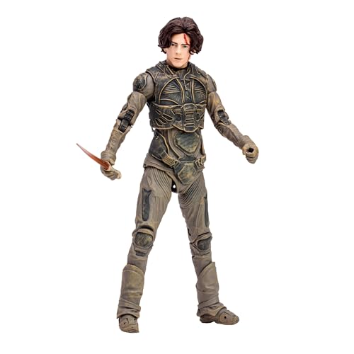 McFarlane Toys Dune: Part Two Paul Atreides & Feyd-Rautha Harkonnen 7-Inch Action Figures 2-Pack - Ultra Articulation, Crysknife, Sword, and Collectible Art Cards