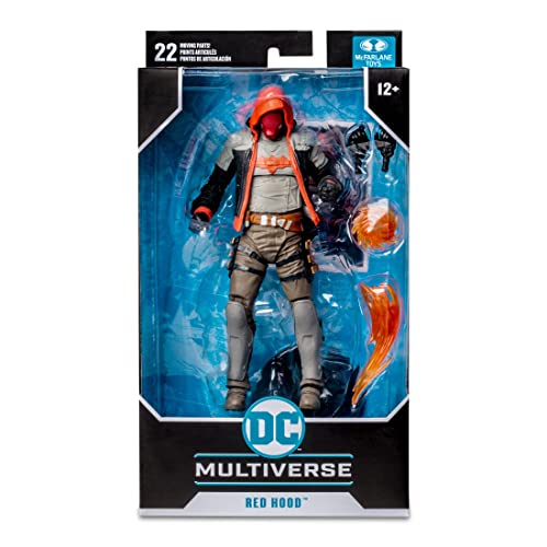 McFarlane Toys, DC Gaming 7-inch Red Hood Action Figure with 22 Moving Parts, Collectible DC Batman Arkham Knight Figure with Stand Base and Unique Collectible Character Card – Ages 12+