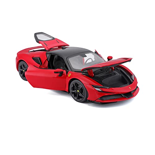 Bburago B18-16015 Ferrari Race & Play SF90 STRADALE 1:24 Die-Cast Collectible Car, Assorted Colours