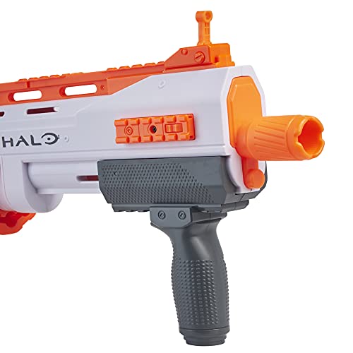 Nerf Halo Bulldog SG Dart Blaster - Pump-Action, Rotating 10-Dart Drum, Tactical Rails, 10 Official Nerf Elite Darts, Skin Unlock Code