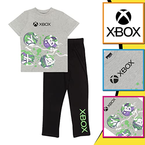 Xbox Controller Buttons Long Pyjamas Set, Kids, 5-15 Years, Black, Official Merchandise