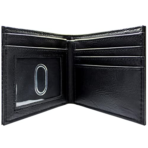 Original Hardware Power Your Dreams Slogan Xbox Gaming Emblem Wallet Bi-Fold ID & Card Holder, Black