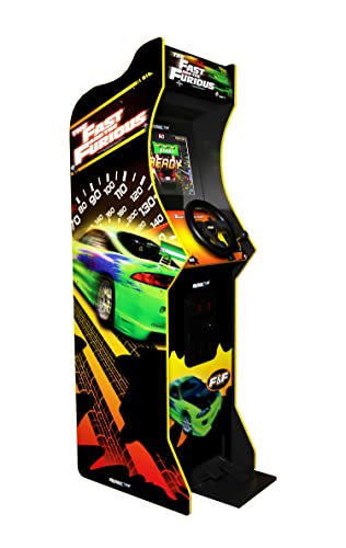 Arcade1Up FAF-A-300211 THE FAST & THE FURIOUS DELUXE ARCADE GAME, multicolour