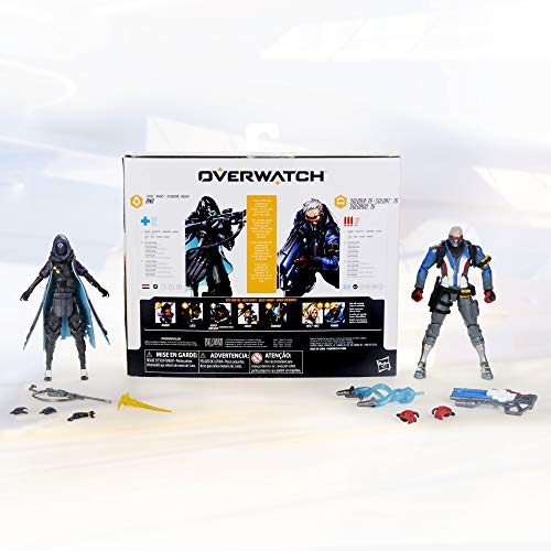 Hasbro Overwatch Ultimates Series Soldier: 76 & Shrike (Ana) Skin Dual Pack 6" Collectible Action Figures