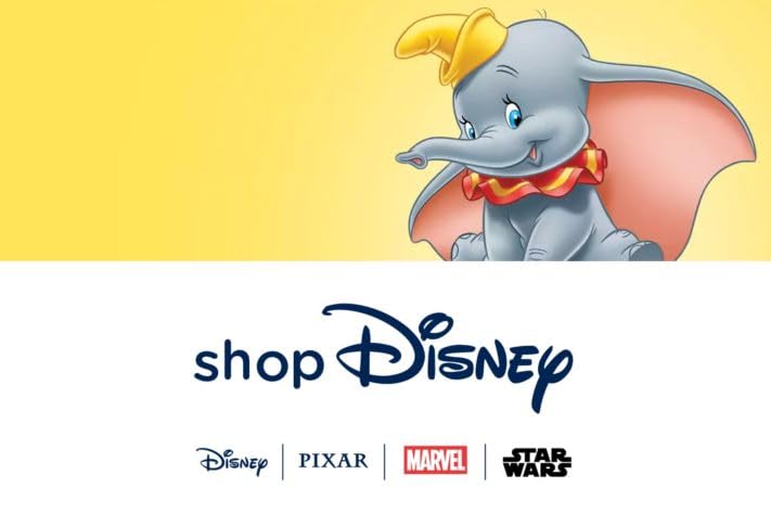 Disney Store Official Dumbo Medium Soft Toy for Kids, 44cm/17”, Plush Cuddly Classic Character, Baby Elephant with Iconic Hat, Embroidered Details and Soft Feel Finish