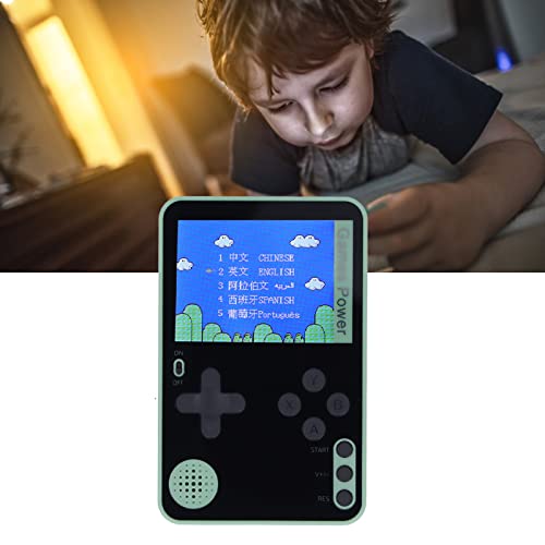 Cuifati Mini Handheld Game Console, 2.4inch Color Screen Retro Video Game Console with 500 Classic FC Games, 500MAH Rechargeable Battery Gameboy Support for TV Connection and 2 Players (Green)