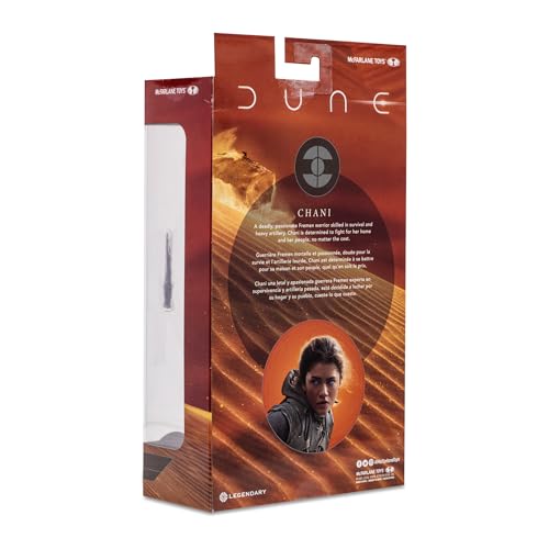 McFarlane Toys Dune: Part Two Chani 7-Inch Action Figure - Incredibly Detailed Fremen Warrior with Ultra Articulation, Crysknife, and Collectible Art Card