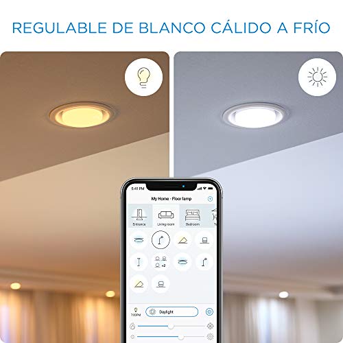 WiZ Dimmable White [E27 Edison Screw] Smart Connected WiFi Amber Globe G200 Light Bulb. Warm White 25W. App Control for Indoor Home Lighting, Livingroom and Bedroom