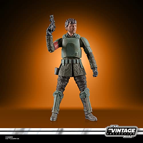 Star Wars Hasbro The Vintage Collection Din Djarin (Morak) Toy 9.5 CM Scale The Mandalorian Figure, Kids 4 and Up