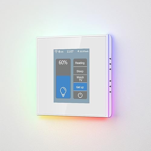 LANBON LCD 1 Gang Smart Dimmer Switch L8-HD, by Mesh WiFi No Drop & Lag,2-Way,Supports Alexa&Google Home, Neutral Wire Required