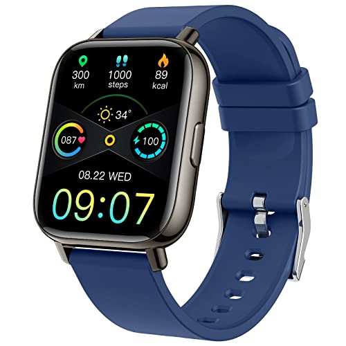 Smart Watch 2021, Fitness Tracker 1.69" Touch Screen Heart Rate Sleep Monitor, IP68 Waterproof Fitness Watch Smartwatch, 24 Modes, Pedometer Activity Trackers Smart Watch for Men Women for Android iOS