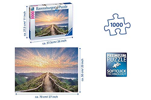 Ravensburger Portuguese Mountain Landscape Puzzle 1000 Piece Jigsaw Puzzles for Adults & Kids Age 14 Years Up [Amazon Exclusive]