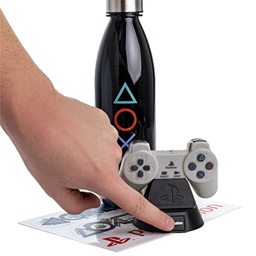 Paladone Playstation Gift Set with Icons Light, Stickers, and Bottle - Official Merchandise